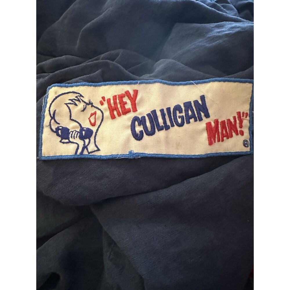 HEY CULLIGAN MAN SEW ON PATCH WATER TREATMENT SYSTEMS 3 1/2" x 1 1/4" NOS